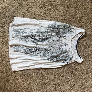 Maurice's tank top with bling
